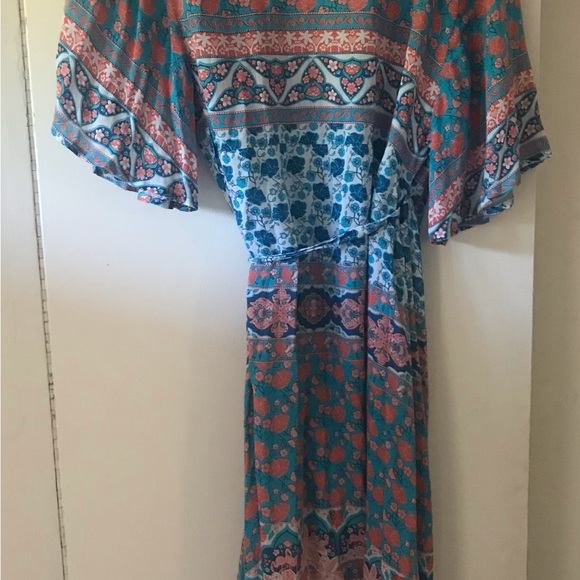 HOUSE OF SKYE HOTEL CALYPSO PARADISE WRAP DRESS NWT MEDIUM - Picture 6 of 10